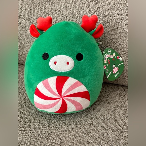 Nwt  Squishmallow 8" Zumir the Peppermint Reindeer Moose - Picture 2 of 5